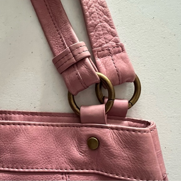 American Leather Co. Java Double Handle Shopper Pink - Picture 9 of 16